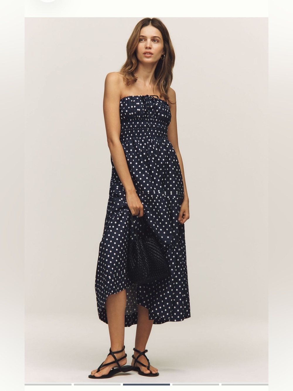 Anthropologie Somerset Strapless Maxi Dress